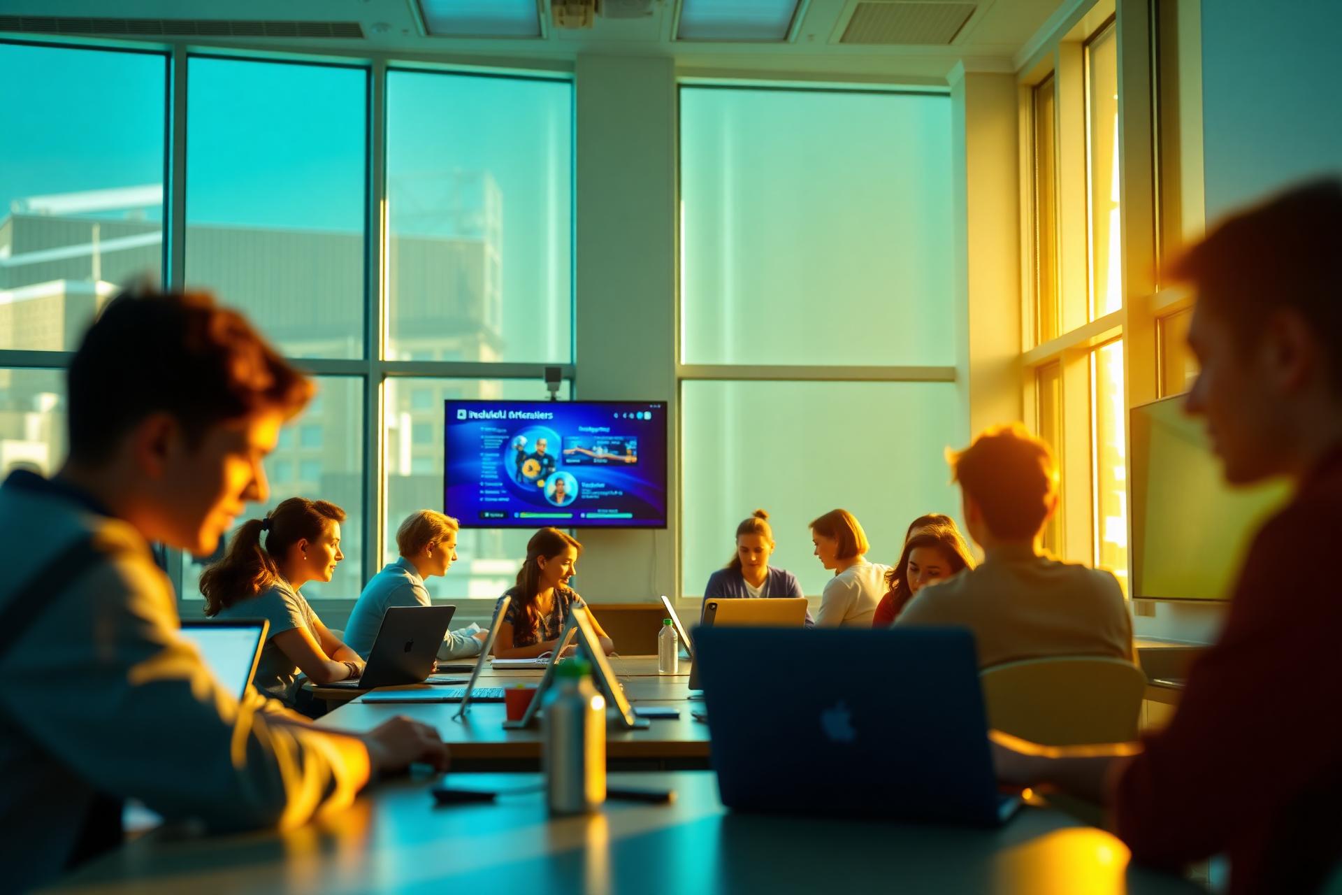 Students learning at NeoGenEd Academy
